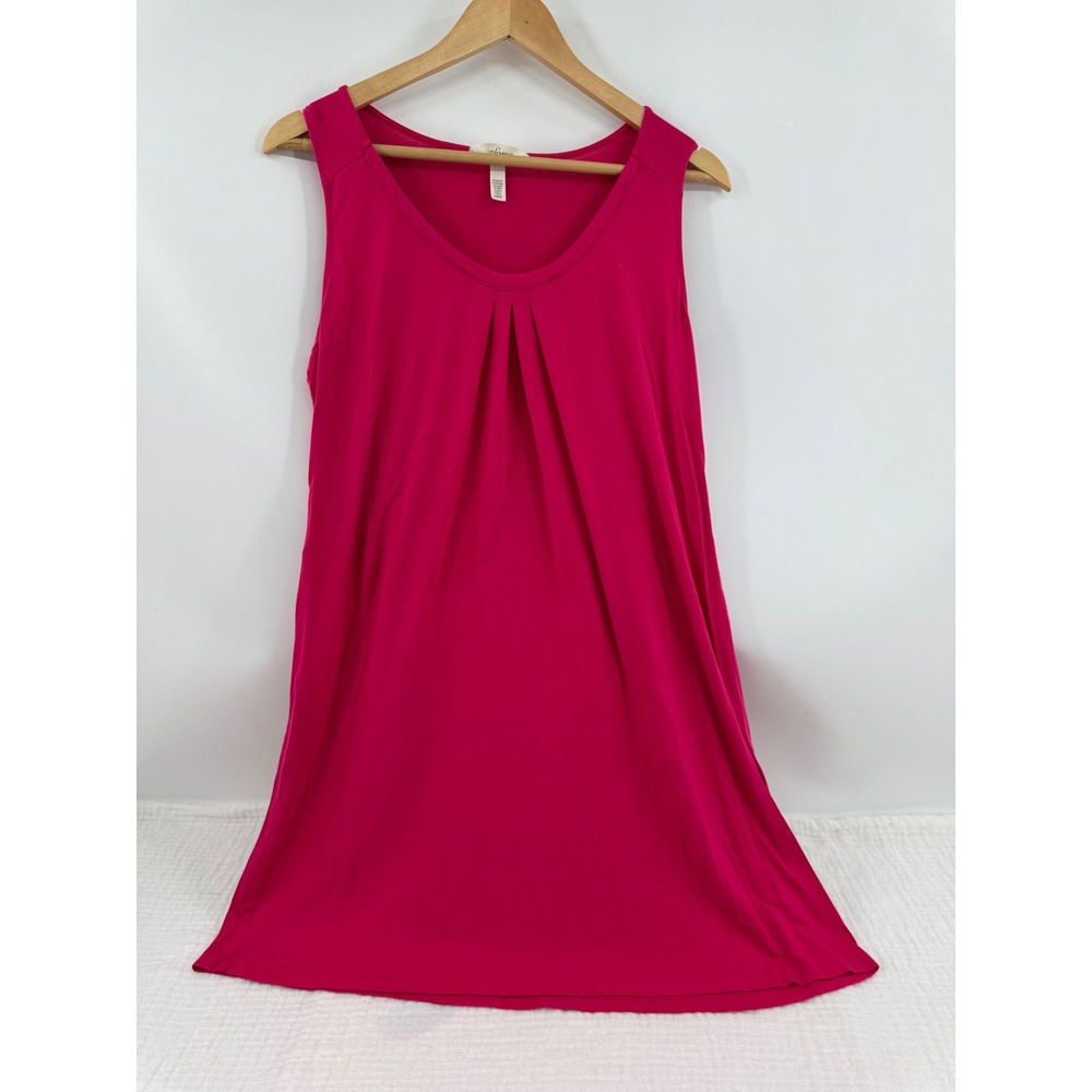 Soma Nightgown Pink Sleeveless Lightweight Rayon Stretch Loungewear Size Large